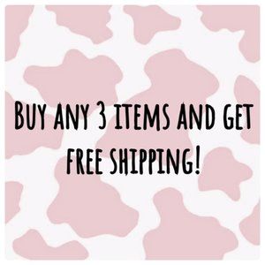 3 Items for Free Shipping
